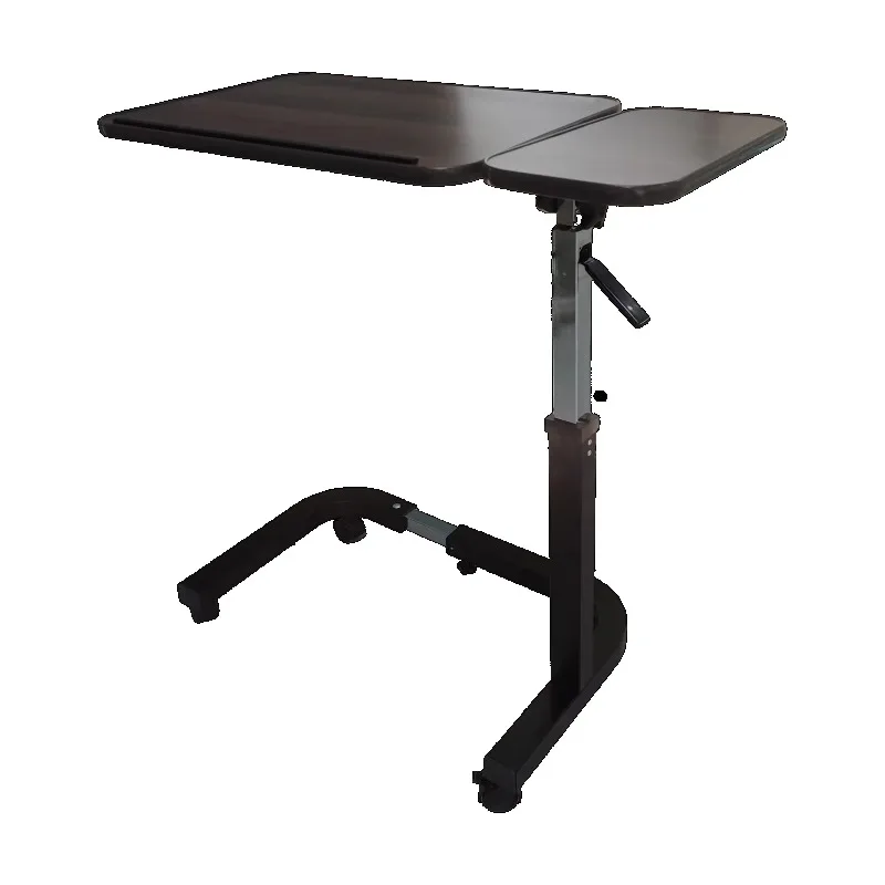 

Medical Bedside Table with Wheels Height Adjustable Tilt Overbed Table for Rehabilitation Therapy Supplies