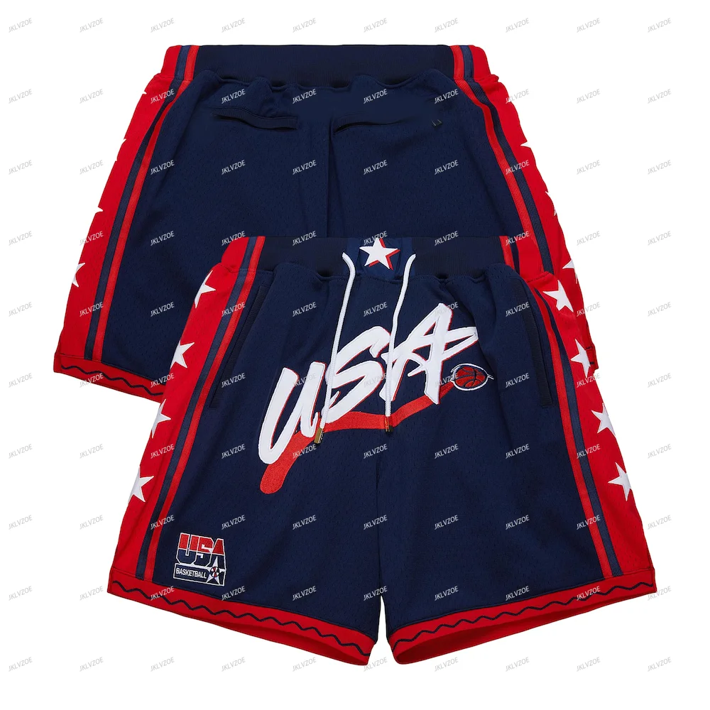 24/25 Men USA Basketball Mitchell Train Team Adult Sports Clothes Shorts Boys Male Teenager Children Kids Men Western Bulldogs