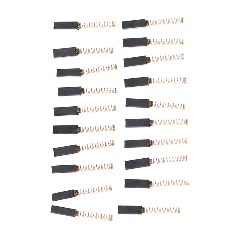 20 pces/10 pares de escovas do motor carbono para dremel ferramenta rotativa para ferramentas elétricas genéricas do motor elétrico mini acessórios