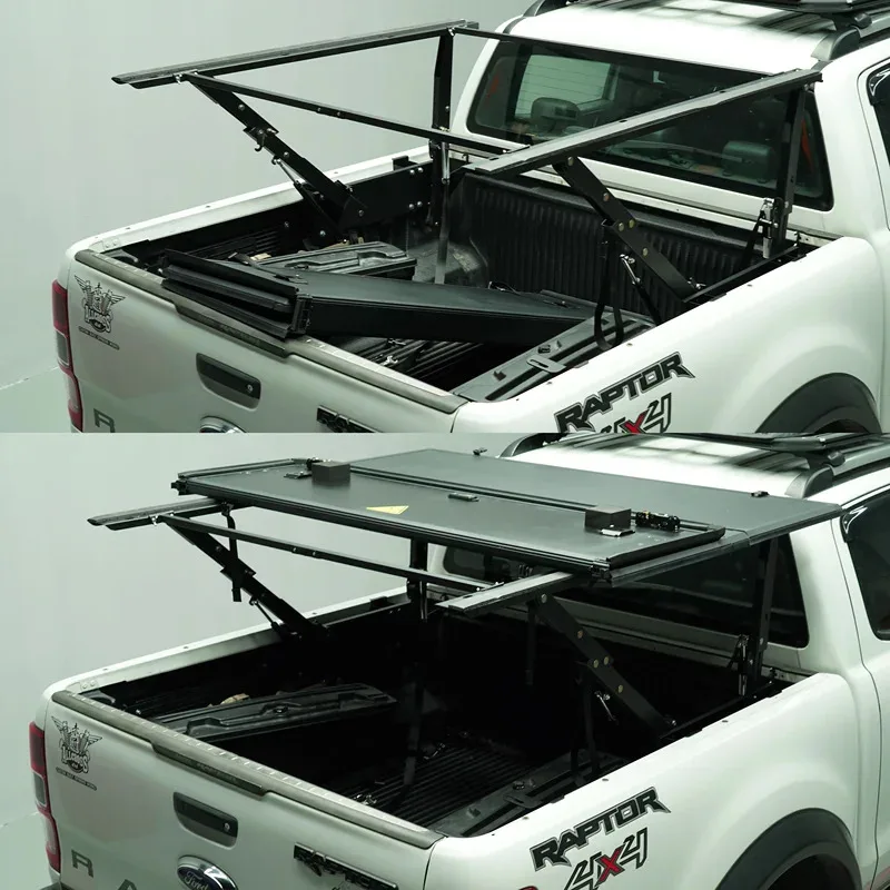 Accsesories Expand Space Pickup Hard Lift-Up Tri-Fold Bed Cover For  F150 Accessories Ranger XLT/Ra