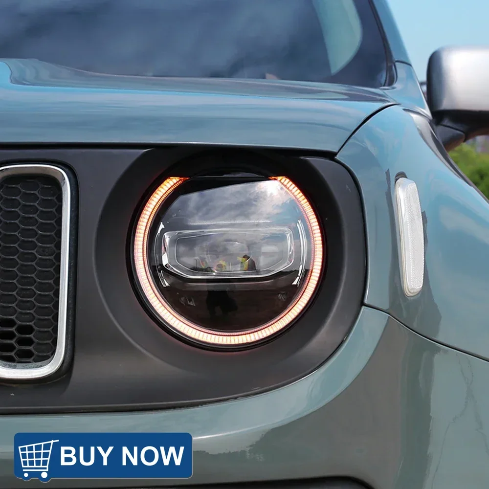 Auto Headlight For Jeep Renegade 2016-2021 Car Front Lamps Assembly Upgrade LED Bifocal Lens New Style Hot Sale Accessories