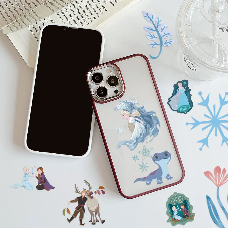 

8/16Sheets Disney Animated Movie Frozen Cartoon Decorative Stickers DIY Guitar Phone Laptop Suitcase Water Cup Skateboard