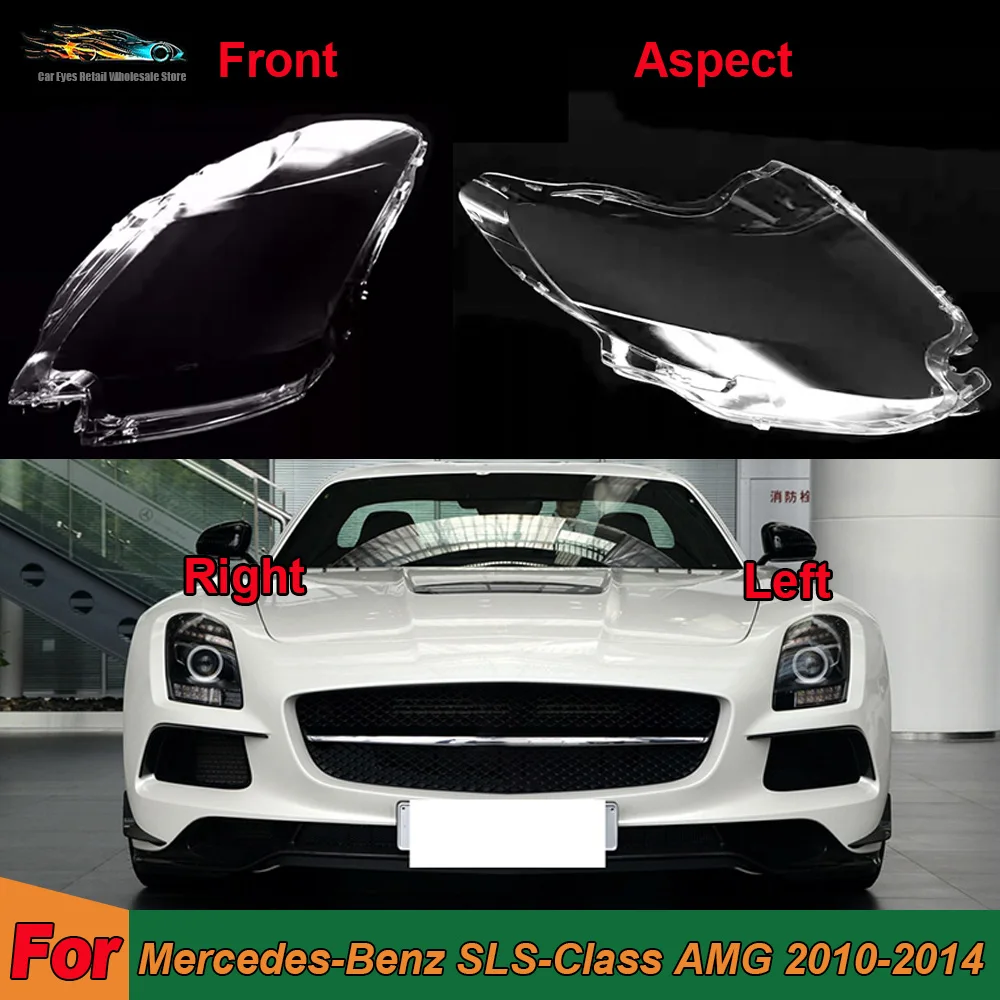

Headlights Cover Transparent Headlamp Shell Lens Replace Original Lampshade Plexiglass For Mercedes-Benz SLS-Class AMG 2010-2014