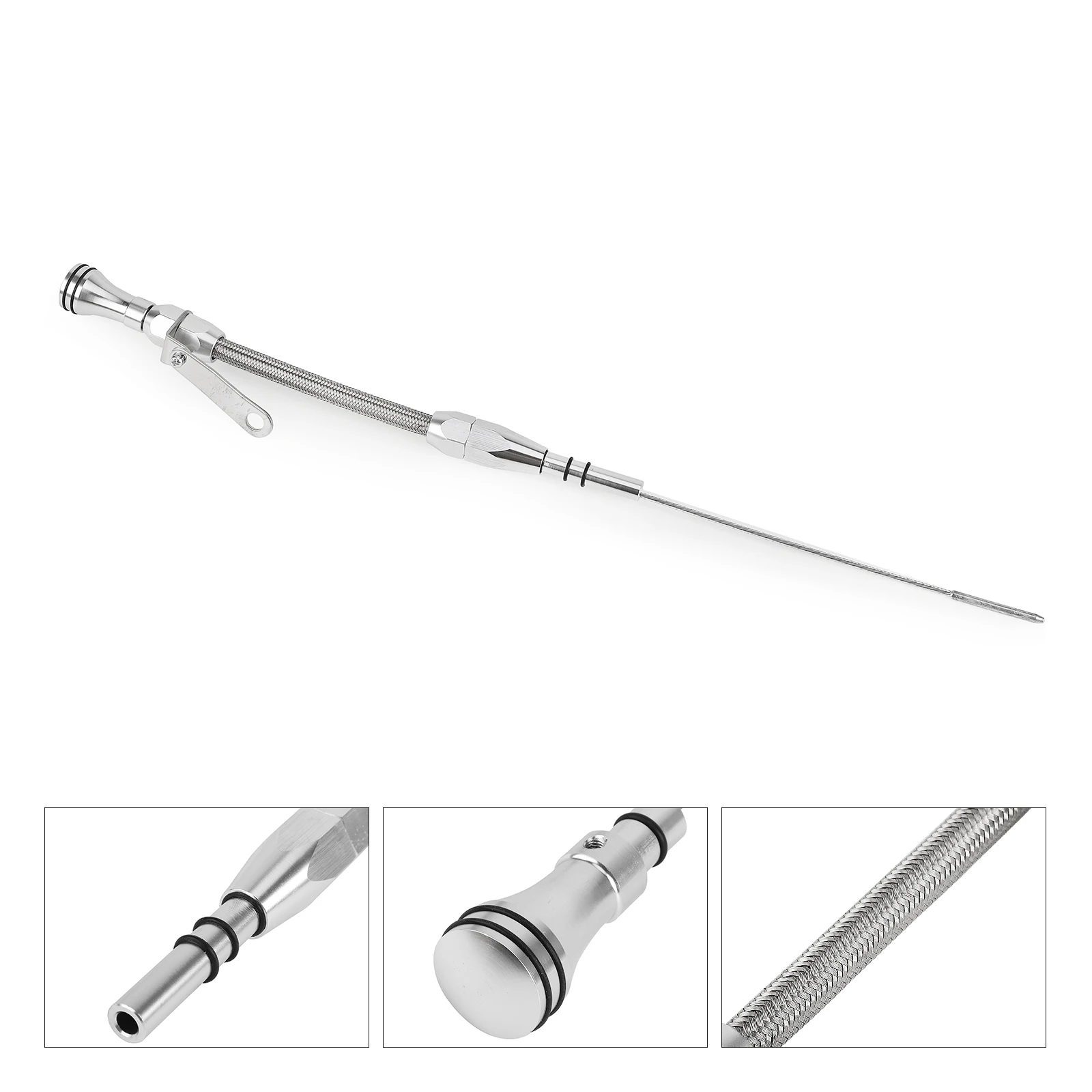 

Small Block Engines Stainless Steel Engine Oil Dipstick Replacement Parts For 62-64 Ford 260 63-69 Ford 289 For 68-95 Ford 302