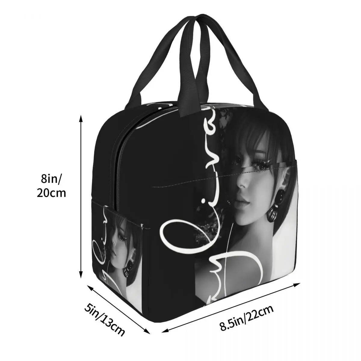 Custom Music Singer Ayliva Insulated Lunch Tote Bag for Women Portable Cooler Thermal Food Lunch Box Kids School Children