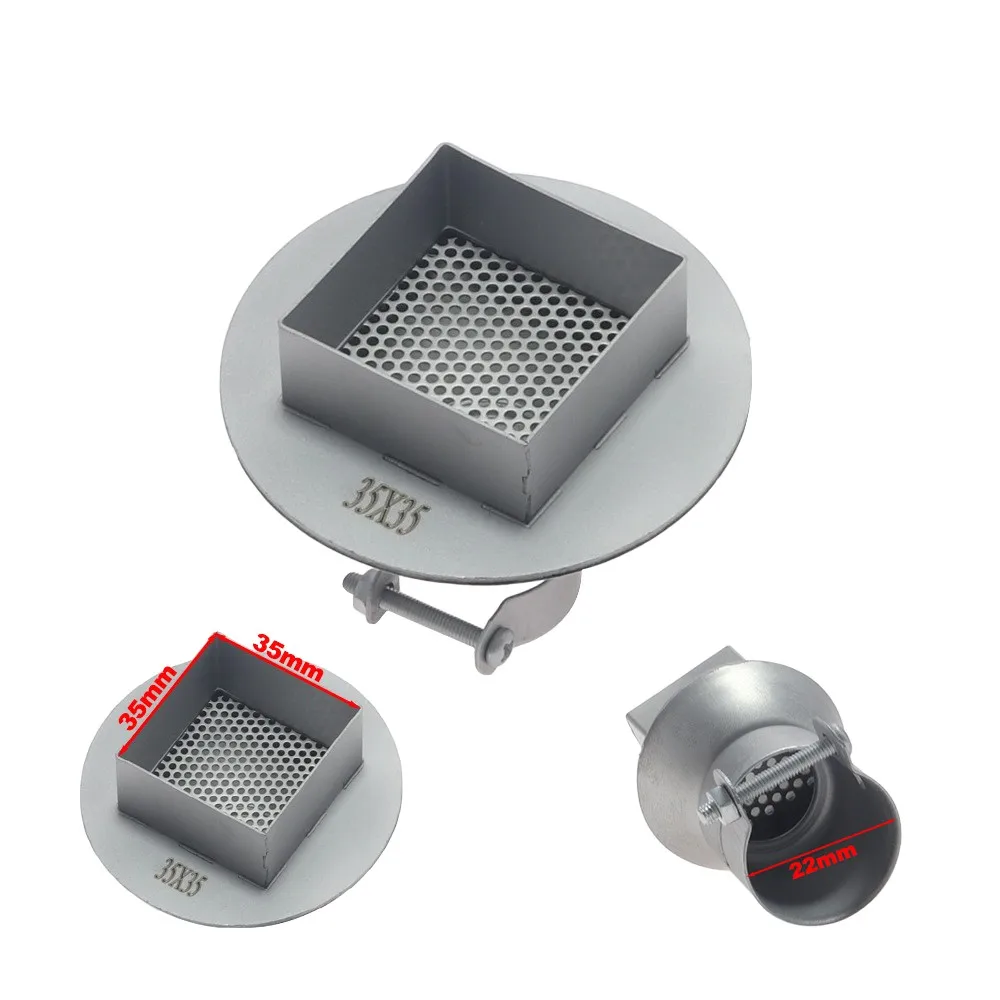 Square Nozzle for Hot Air Rework Station For BGA DeFor Soldering Tool Stainless Steel High for temp Stability Tight Air Seal