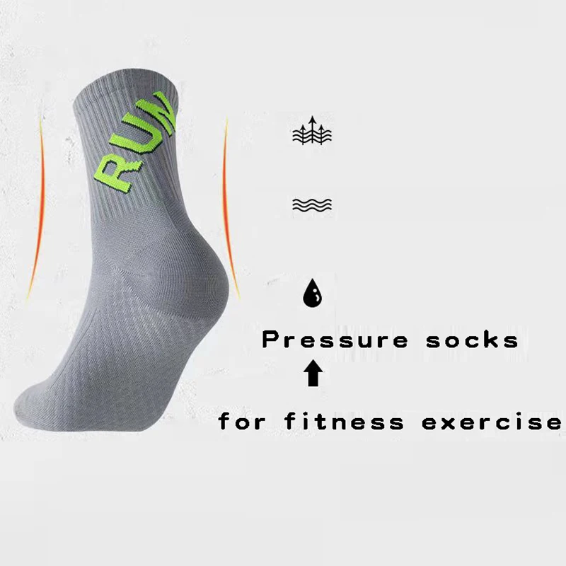 男性と女性のためのランニングソックス2足、ショートチューブタオルボトムスポーツ、ロートップマラソン、フィットネスバスケットボールプレッシャーソックス