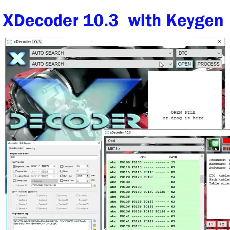 

2025 Xdecoder 10.3 with Keygen DTC Remover Crack DTC OFF Delete Software Full Verison for Hyundai/VAG EDC15 EDC16 EDC17 Xdecoder