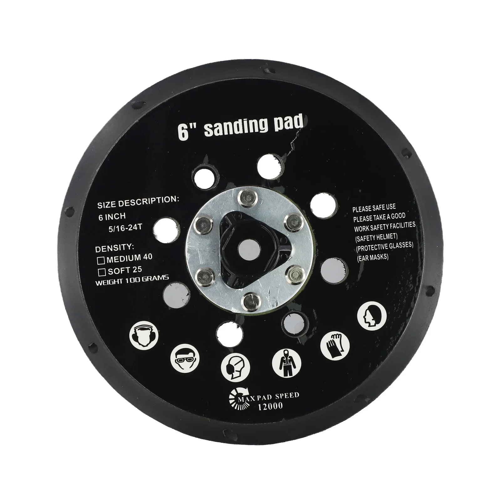 For Dust Removal For Cleaner Air 148mm Sander Backing Pad 17 Holes Sander Pad Good Ventilation For Orbital Sander