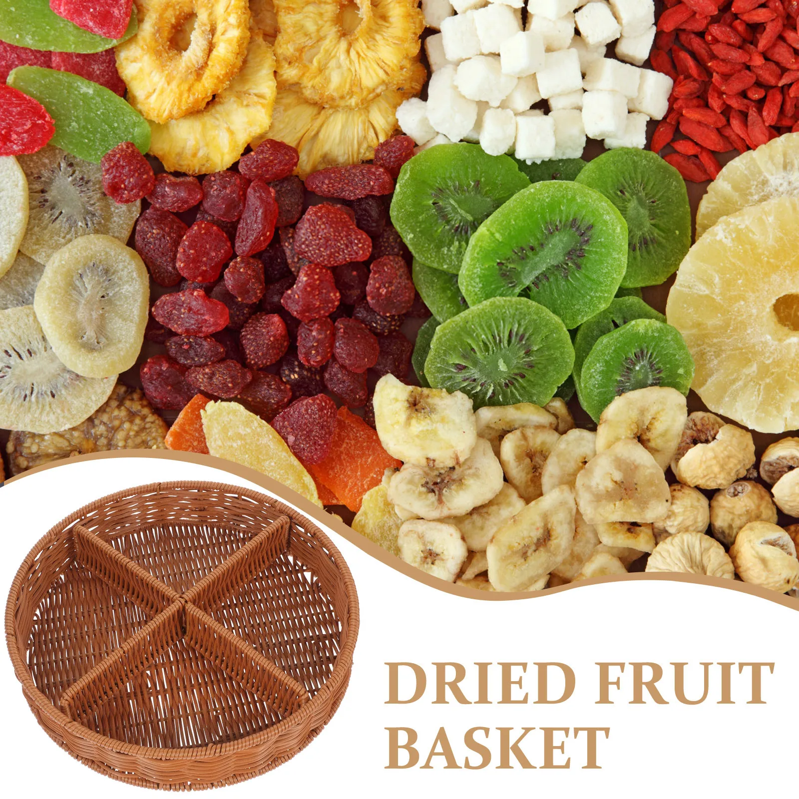 

Multipurpose Rattan Serving Basket for Bread Fruits Snacks Storage Portable Design Easy Clean Woven Basket for Daily Use