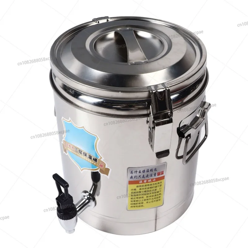 

10L Insulated Beer Bucket With Faucet Stainless Steel Drink Bucket Large Capacity Beverage Dispenser For Kitchen Bar