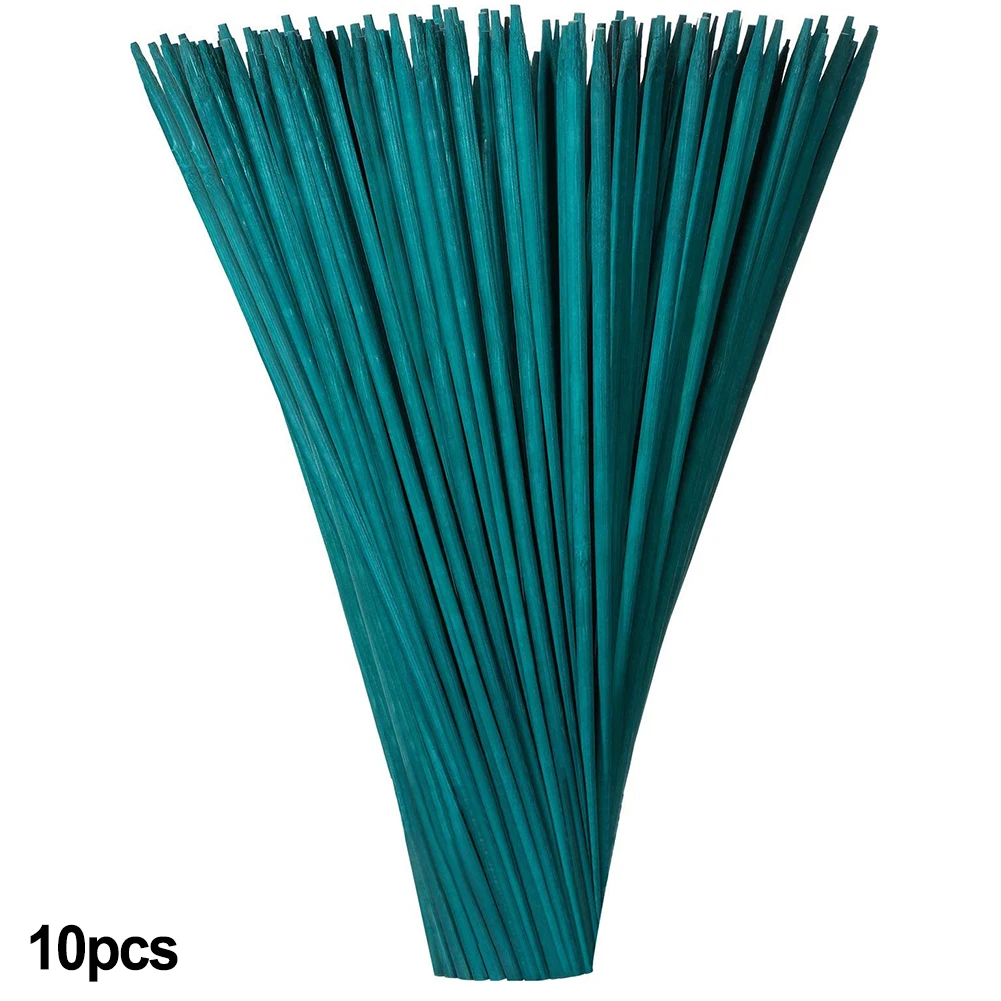 10pcs 38cm Bamboo Plant Stake Dyed Bamboo Skewers Flower Arranging Sticks Plant Growth Support Rod For Flower Arrangement