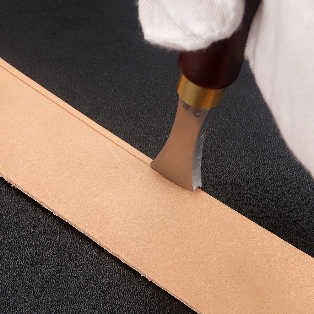 1 Stück Lederkanten-Markierungswerkzeug mit fester Breite (Größen 1,0, 1,5, 2,0 und 2,5 mm), hochwertiges Handwerkzeug für Kunstlederarbeiten