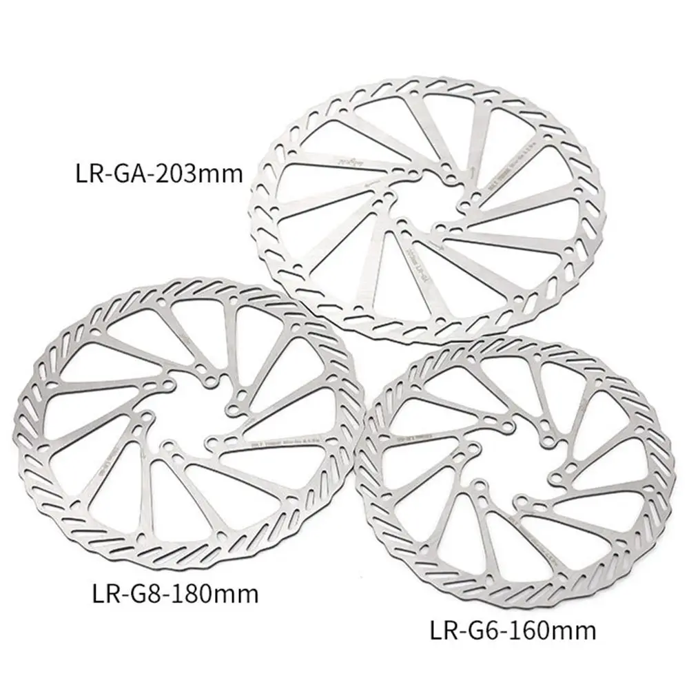 Stainless Steel Rotor Disc Brake 203mm/180mm/160mm/140mm 6 Inches For MTB Mountain Road Cruiser Bike Bicycle Parts