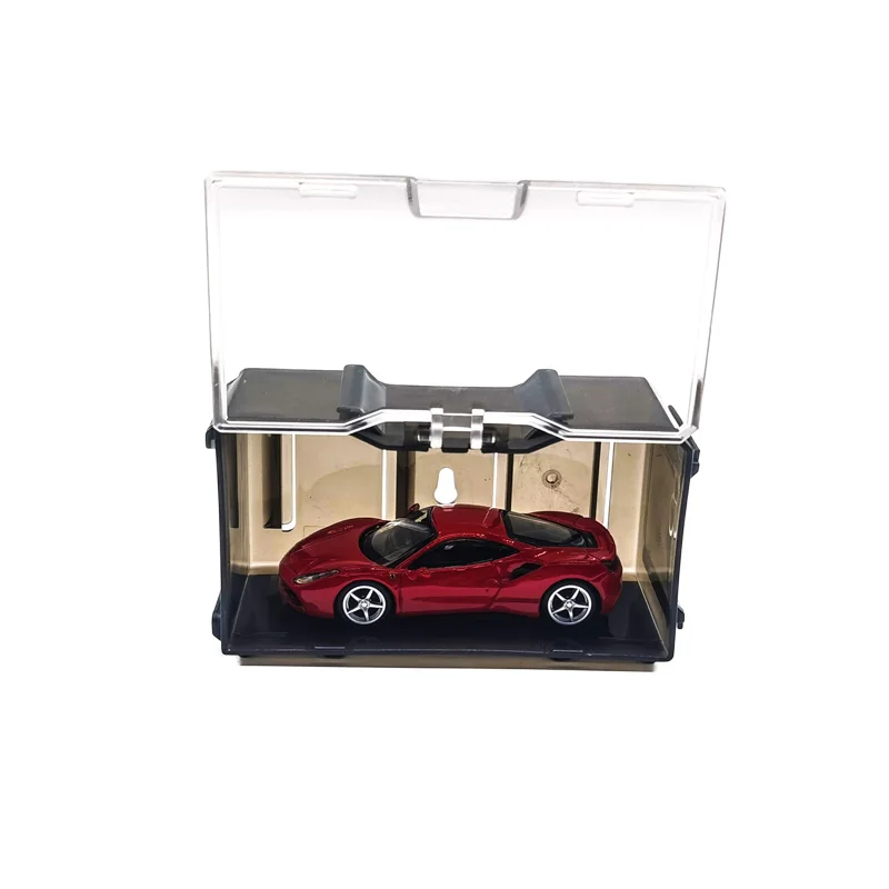 Model Car Display Box 1/64 Diorama Garage Carpark Acrylic Model Scene Toys Set Gifts For Children Collection(Without Cars)