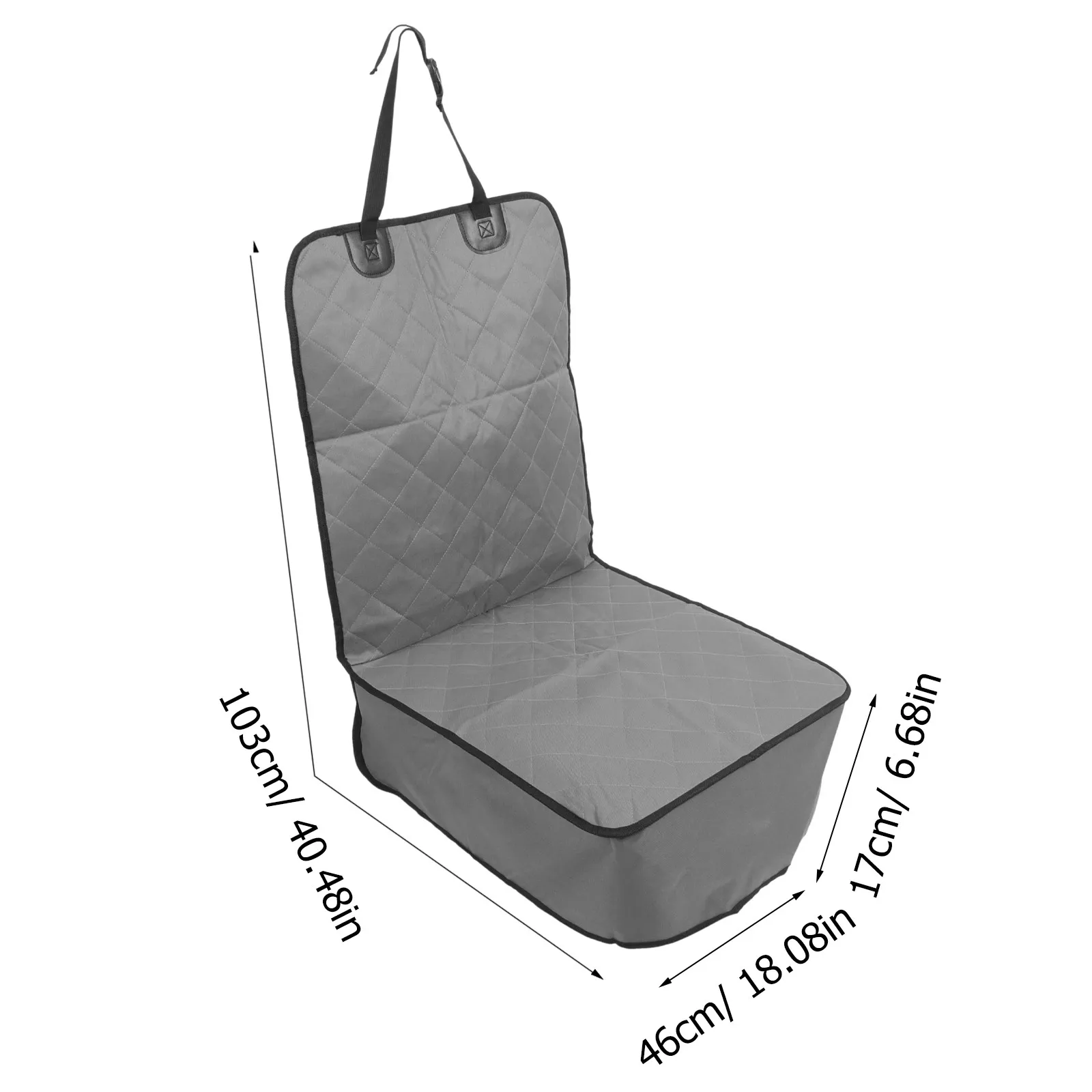 Universal Dog Car Seat Cover Waterproof Oxford Cloth Pet Seat Protector Mat Easy Install Removable Rear Car Interior