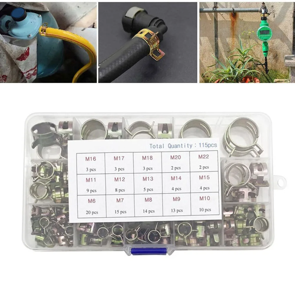 

Reusable Pipe Tube Clamps Silicone Vacuum Hose Clips Small Engine Hose Clamps Clamp Clamping Clamps Spring Clips