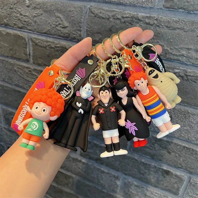 Cute Anime Hotel Transylvania Keychain On The Phone Car Key Chain Toys Accessories Men Women Pendant Christmas Gifts