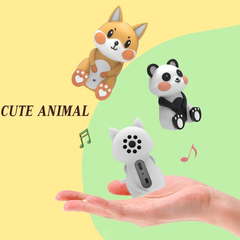 귀여운 만화 동물 블루투스 스피커 미니 다기능 전화 스탠드