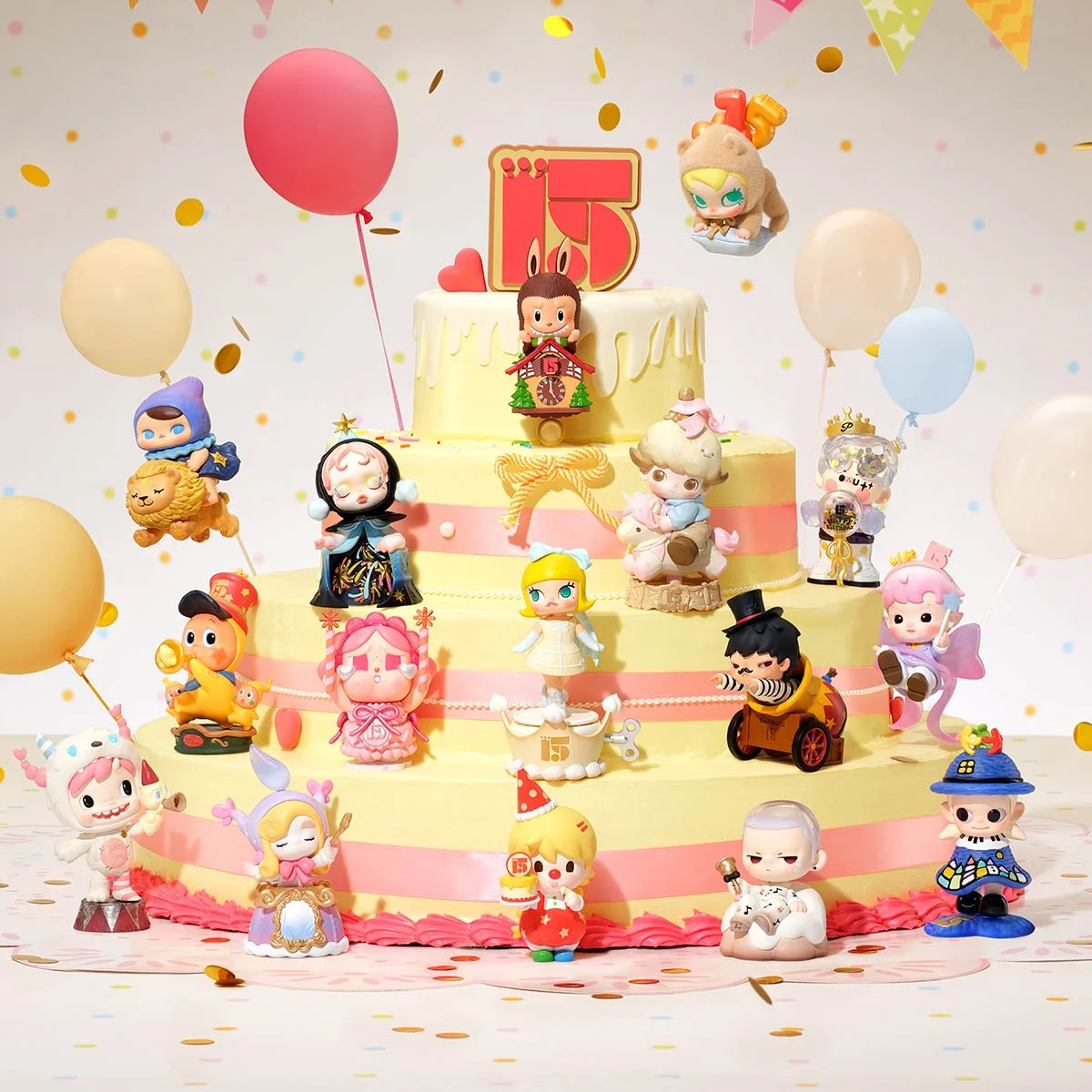 

POP MART 15th Celebrating the Moment слепая коробка юбилейная серия случайная фигурка милая Коллекционная модель игрушки для детей подарок