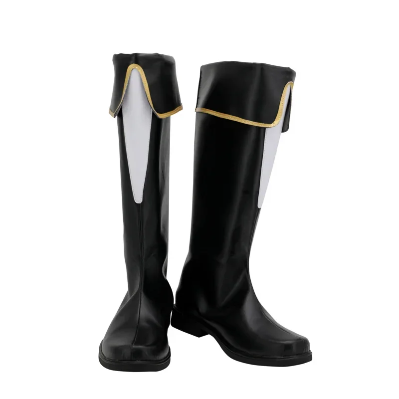 Аниме Черный клевер Yami Sukehiro Черная обувь для косплея Yami Sukehiro Длинные сапоги черный парик Хэллоуин Карнавальный костюм для вечеринки M17