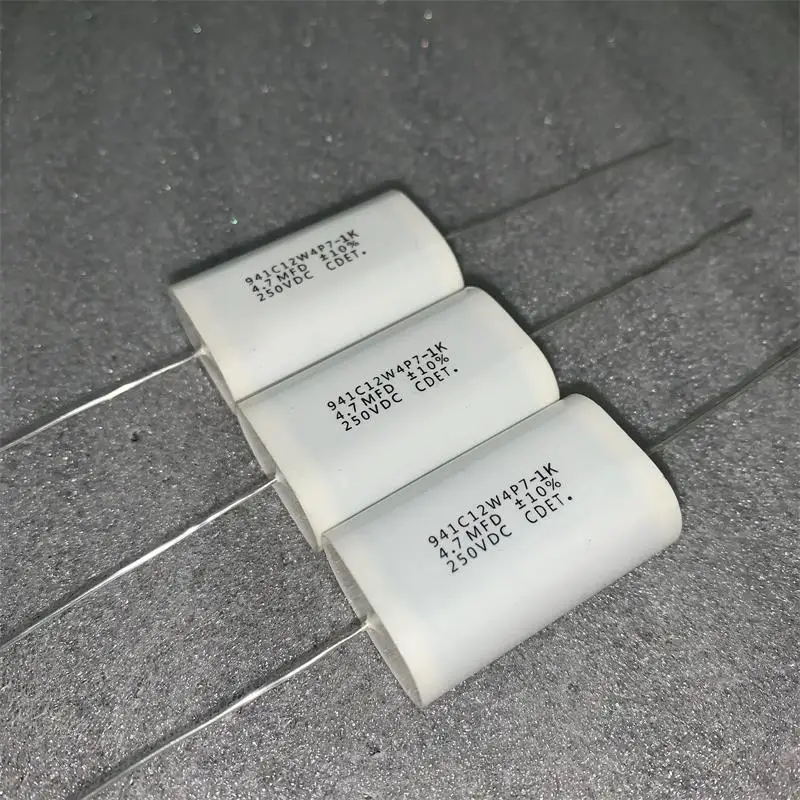 

5PCS CDE 941C12W4P7-1K 4.7uf 250v Fever frequency-dividing pole-less capacitor