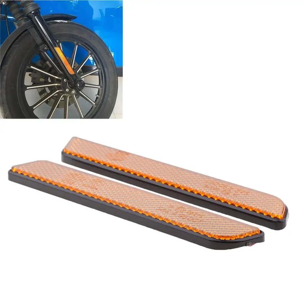 Reflector de pata de horquilla delantera, 2 uds., para deslizador de pierna inferior, cola suave