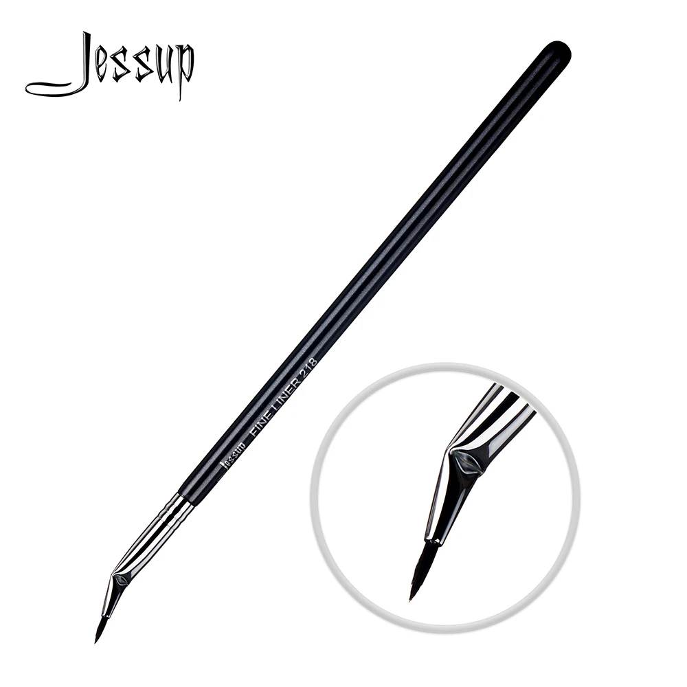 Jessup Eyeliner Brush Thin Bent Precision Ultra Fine Pencil Precision Eye Liner Makeup Brush Synthetic S151