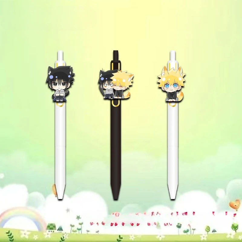 

Узумаки Наруто Пресс Нейтральная Ручка Учиха Саске 0,5 мм Студенческий Рисунок Подпись Канцелярские Принадлежности Экзамена Письмо Черная Ручка Подарок