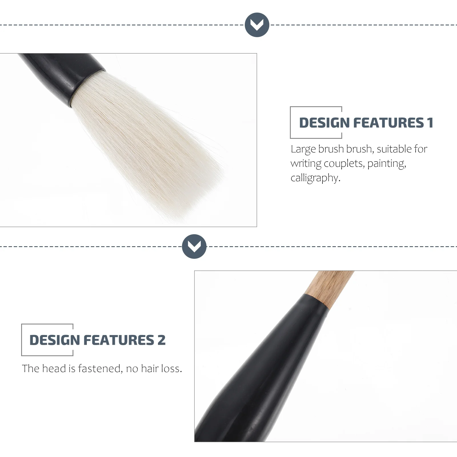 

Chinese Calligraphy Brush Pen Large Tip Smooth Writing Durable Portable Art Tool For Beginners Students Professionals