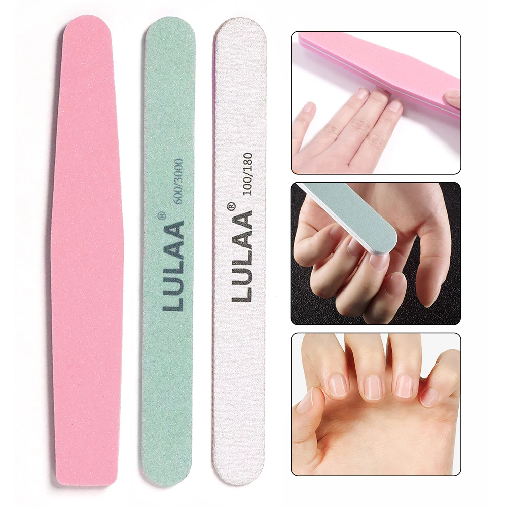 LINMANDA Manicure Kits Stainless Steel Manicure Set Nail Filing Accessories Sponge Rubbing Strip Personal Nail Care Utensils