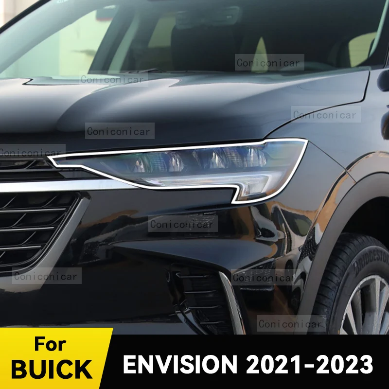 

Для BUICK ENVISION 2021-2023 автомобильная защитная пленка для фар, передний светильник, прозрачный ТПУ, аксессуары для фар против царапин