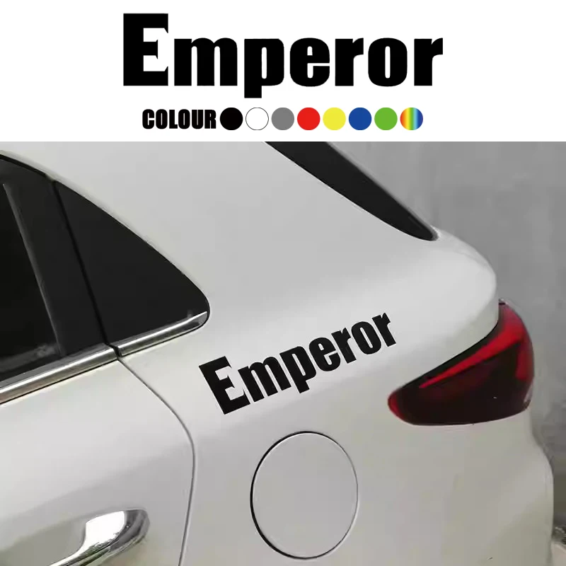 

1Pcs Initial D Emperor Fleet Car Sticker Auto Rear Window Body Personality Decorative Decal Car Accessories For Mitsubishi Evo
