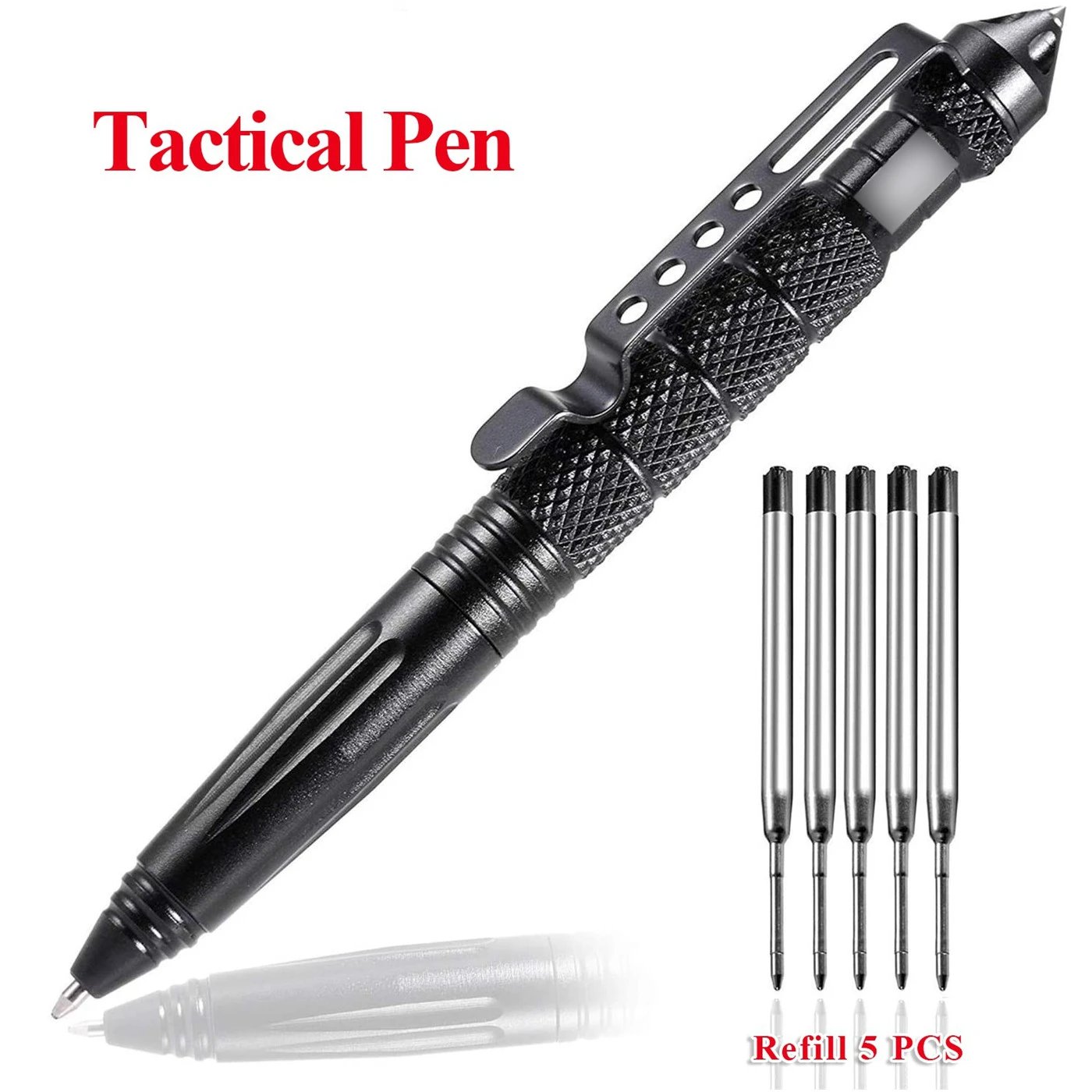 Portable Tactical Pen Self Defense Pen Aviation Aluminum Emergency Glass Breaker Pen Security Protection Survival EDC Multitool