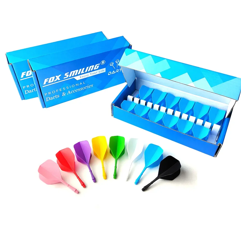 FOX SMILING Zintegrowany zestaw wałów do lotu do darta - trwałe 12 szt. 2BA Wkręcane w jednym Akcesoria do darta zapobiegające upadkowi