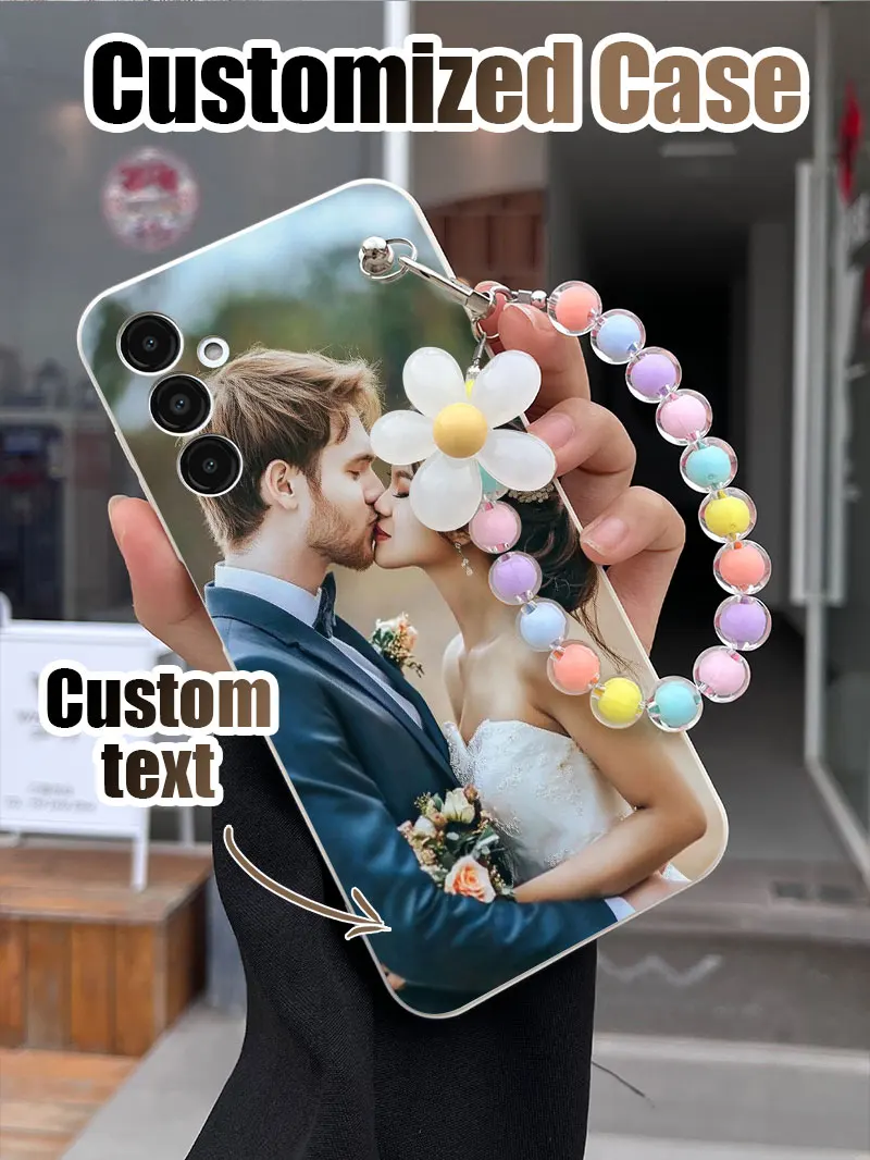 الفاخرة السائل سيليكون DIY صور مخصصة قضية الهاتف لسامسونج غالاكسي S25 S24 الترا S23 FE S22 S21 S20 S10 زائد الغطاء الخلفي