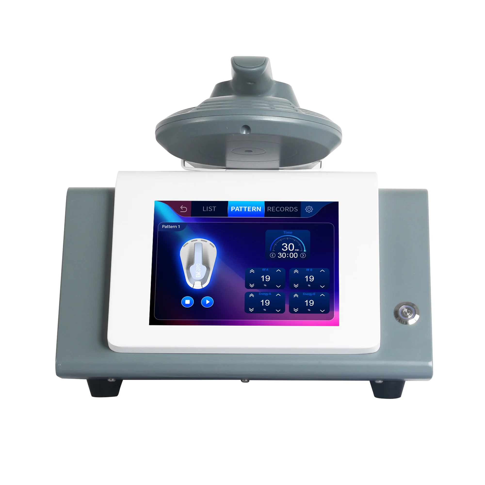 

HI EMT EMS RF High Intensity EVibration Pulse Electromagnetic Body Shaping Professional Muscle Growth And Fat Burning Machin