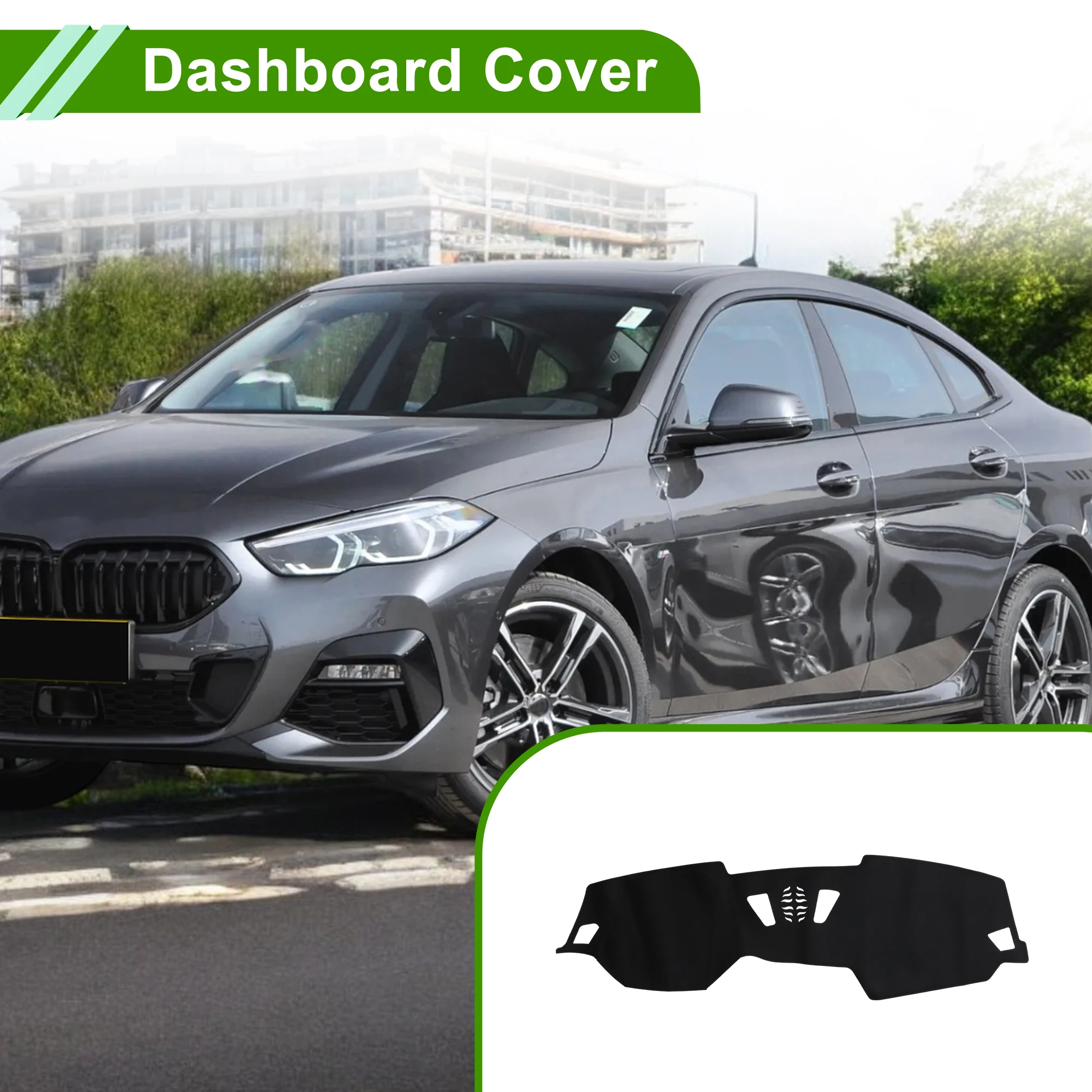 

UXCELL Dash Cover for BMW 2 series 2022 without Hud Dashboard Cover Leather Black 1 pcs