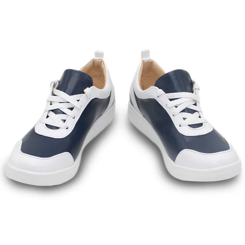 Juego azul archivo Misono Mika zapatos de Cosplay zapatos de PU botas de Carnaval de Halloween accesorios de Cosplay hechos a medida