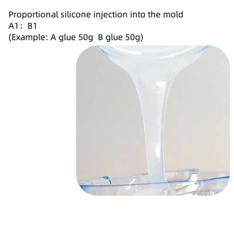 Epoxy Resin Glue 1:1 AB Squishy Gel Soft Liquid Silicone Making Decompression Toys 2 Bottles Epoxy Resin Glue Pinching Silicone