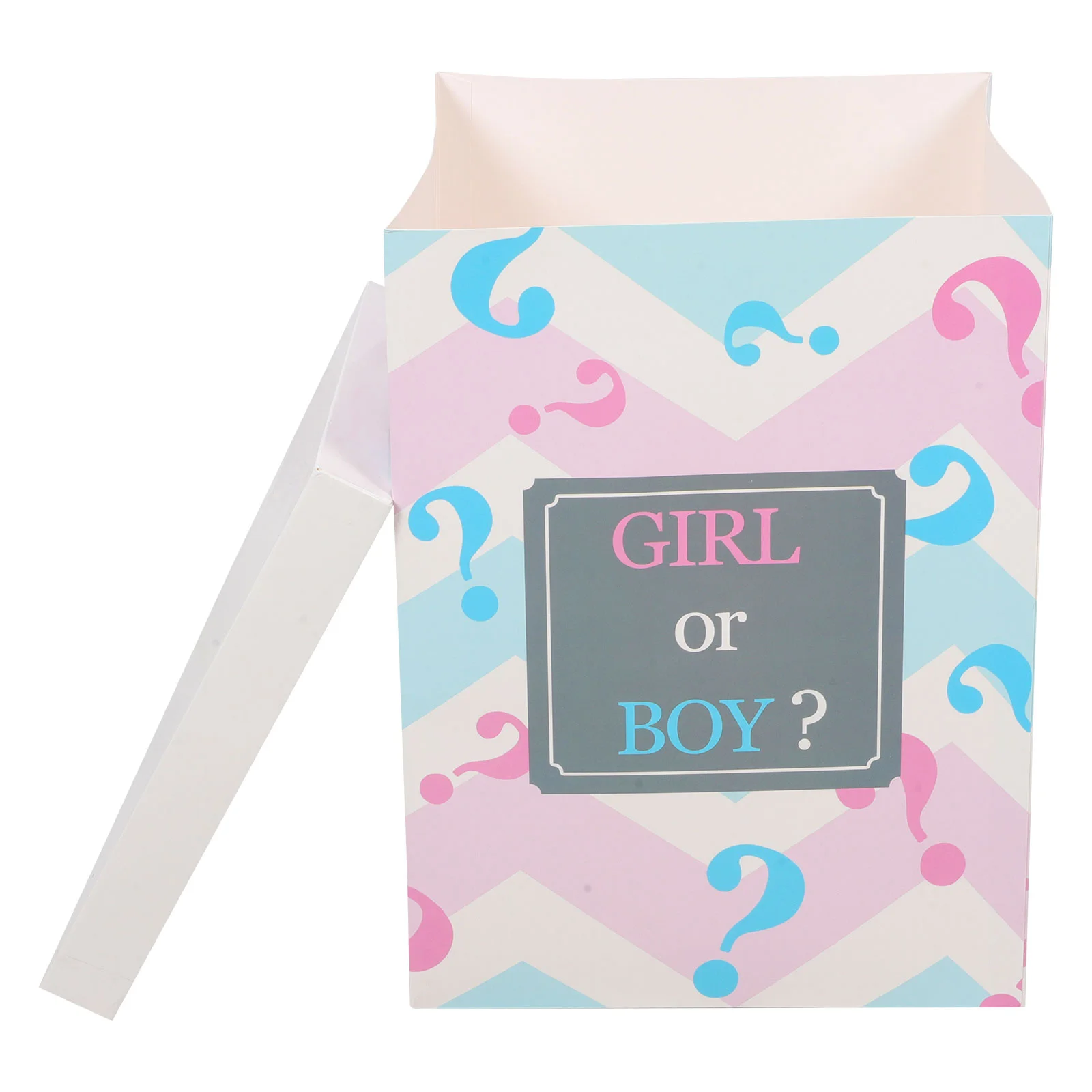 Box Ballon Gender Reveal Party Supplies Bathroom Decorations Boy Girl Game Flash