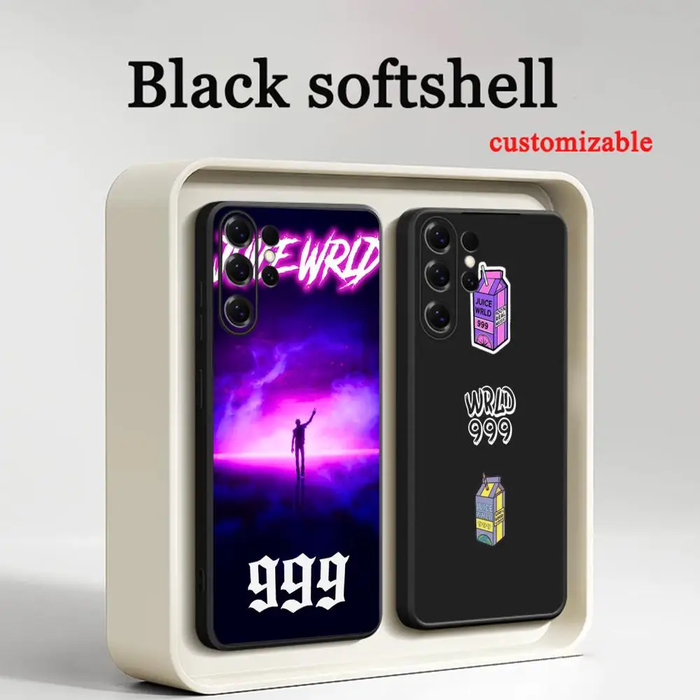 Juice 999 cool pattern design  Phone Case For Samsung Galaxy S26 S25 S24 S23 S22 S21 Plus Ultra Note20 Soft Black