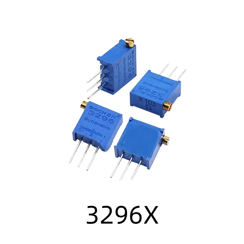 10 Stück 3296W/3296P/3296X/3362W/3362P Serie Ein-/Mehrgang-Präzisions-Trimmpotentiometer 101(100R) bis 205(2M) – Detail 4