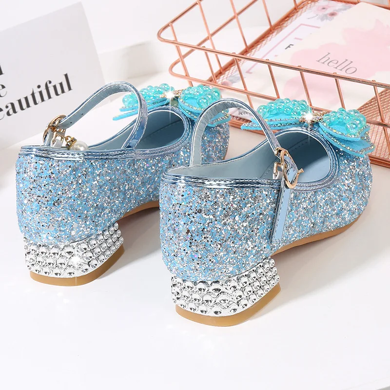 Kids Princess Shoes Children Girls Party Footwear Kids Dance Footwear Children Breathable Waterproof Dance Performance Shoes