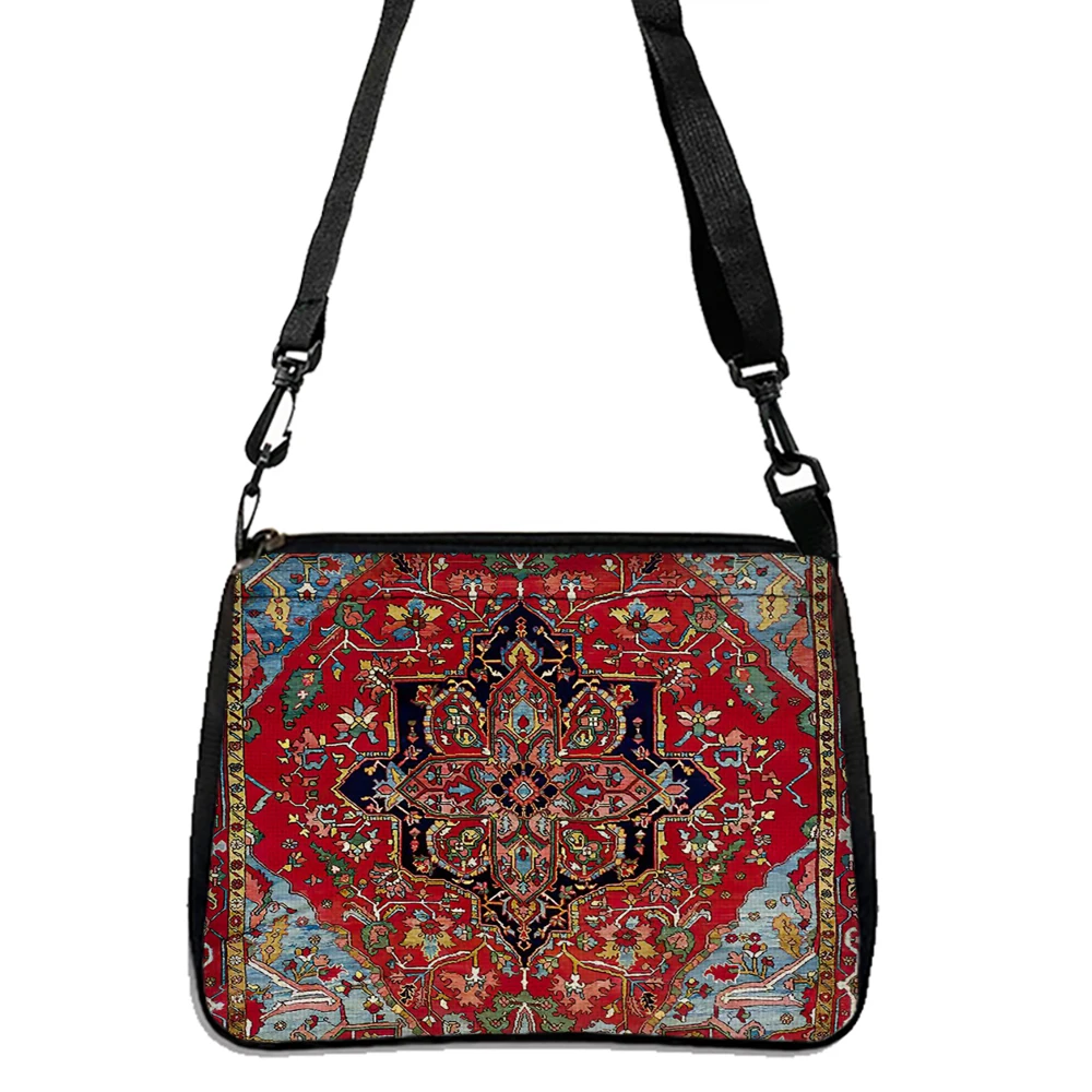 Bohemian Style Series Double-sided Printed Shoulder Bag, Women's Art Handbag Casual Crossbody Bag 5.21