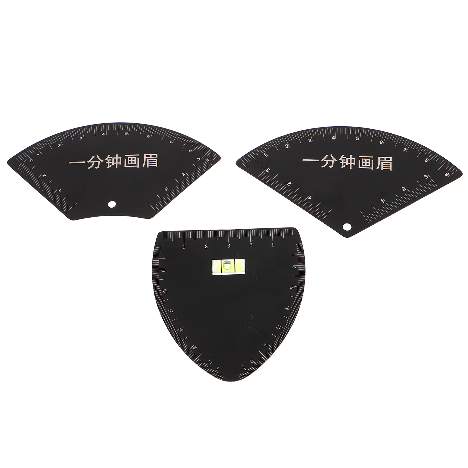 3Pcs Eyebrow Mapping Tool Set Durable Measuring Shaper Kit for Beginners Professionals Accurate Symmetrical Brow Positioning