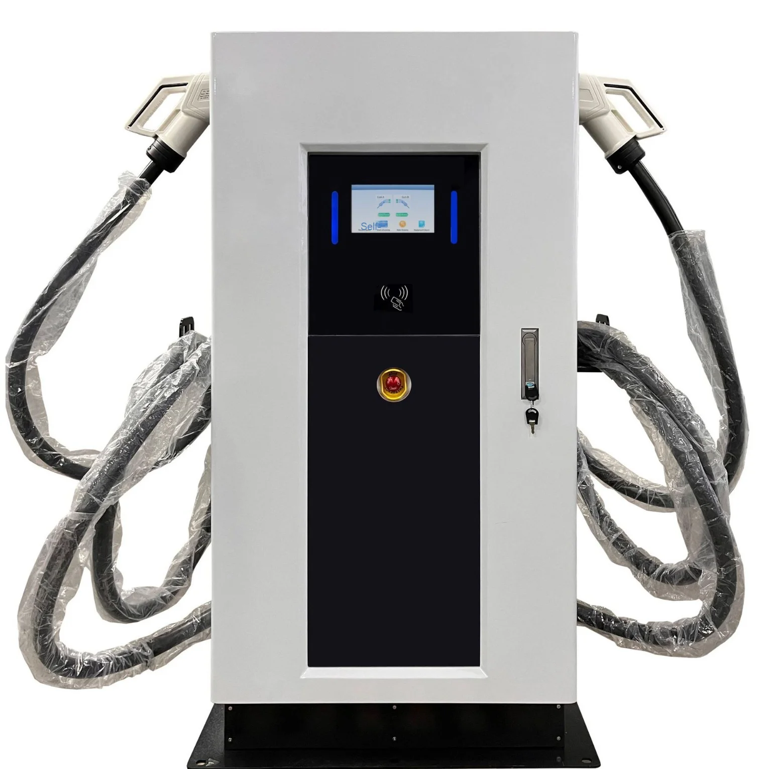 Tary 80KW DC Ground-Mounted Electric Vehicle Charging Station Dual  National Card Swiping CCS2 380V New OCPP Compliance