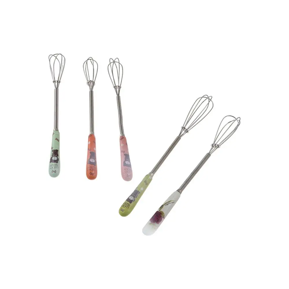 

Rotary Small Ceramic Handle Cook Cartoon Baking Tools Stirring Whisk Blender Egg Mixer Egg Beater