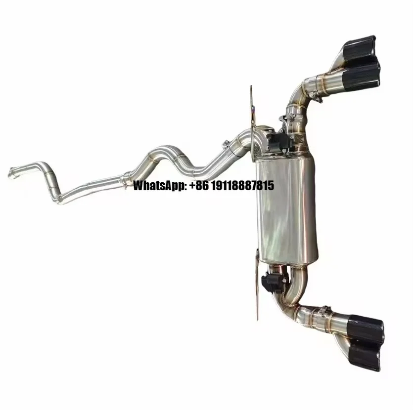 Performance Catback Exhaust System 2012-2018 for BMW 335i/435i Valvetronic Stainless Steel Mirror Polished 3-Year Warranty N55