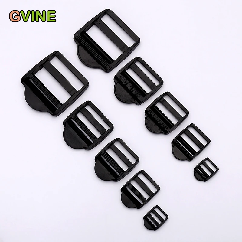 

2Pcs 20mm 25mm 32mm 38mm 50mm Plastic Ladder Lock Slider For Backpack Webbing Shoulder Strap Buckles Bag Accessories PB7191